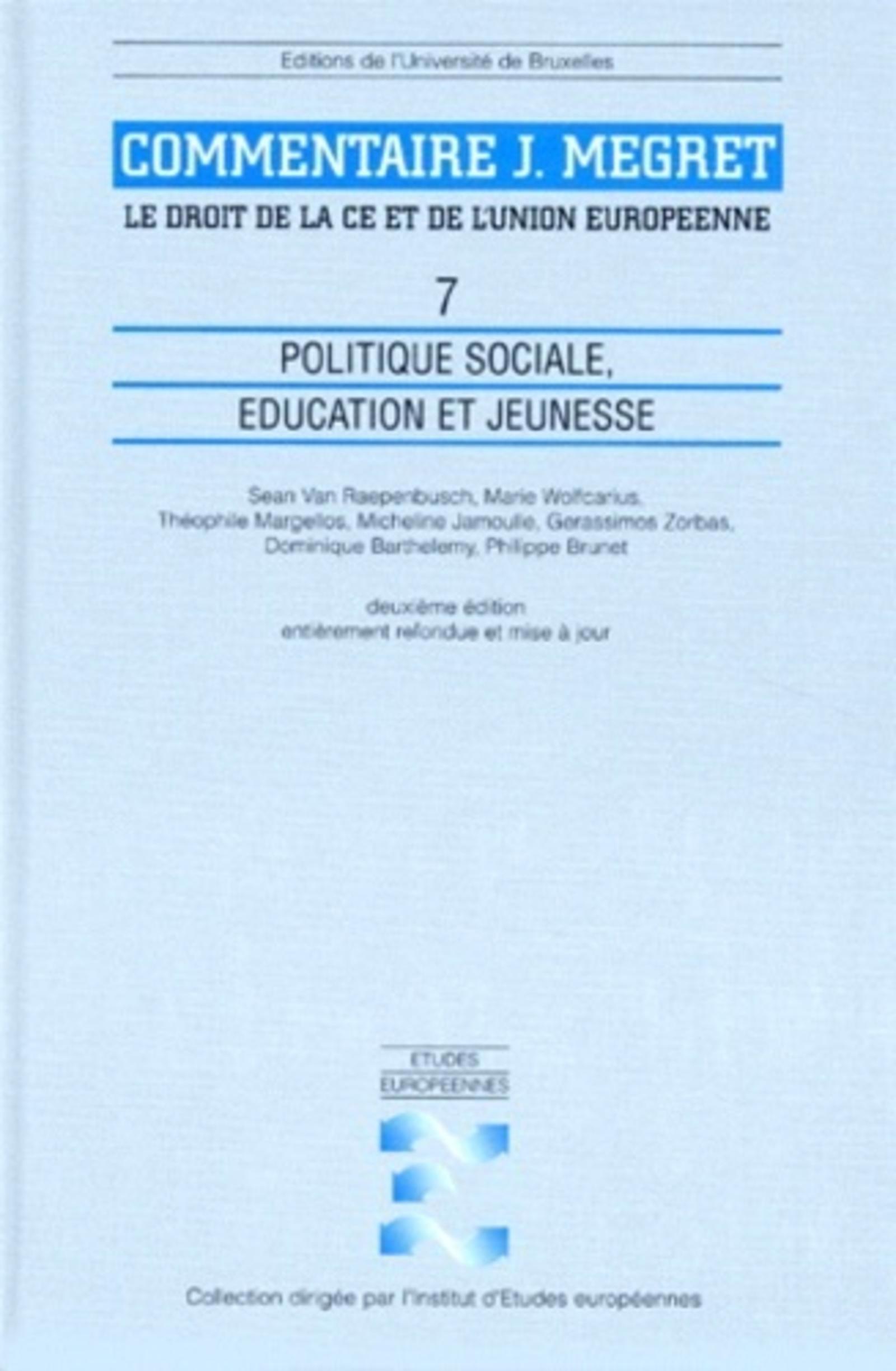 Politique sociale, éducation et jeunesse