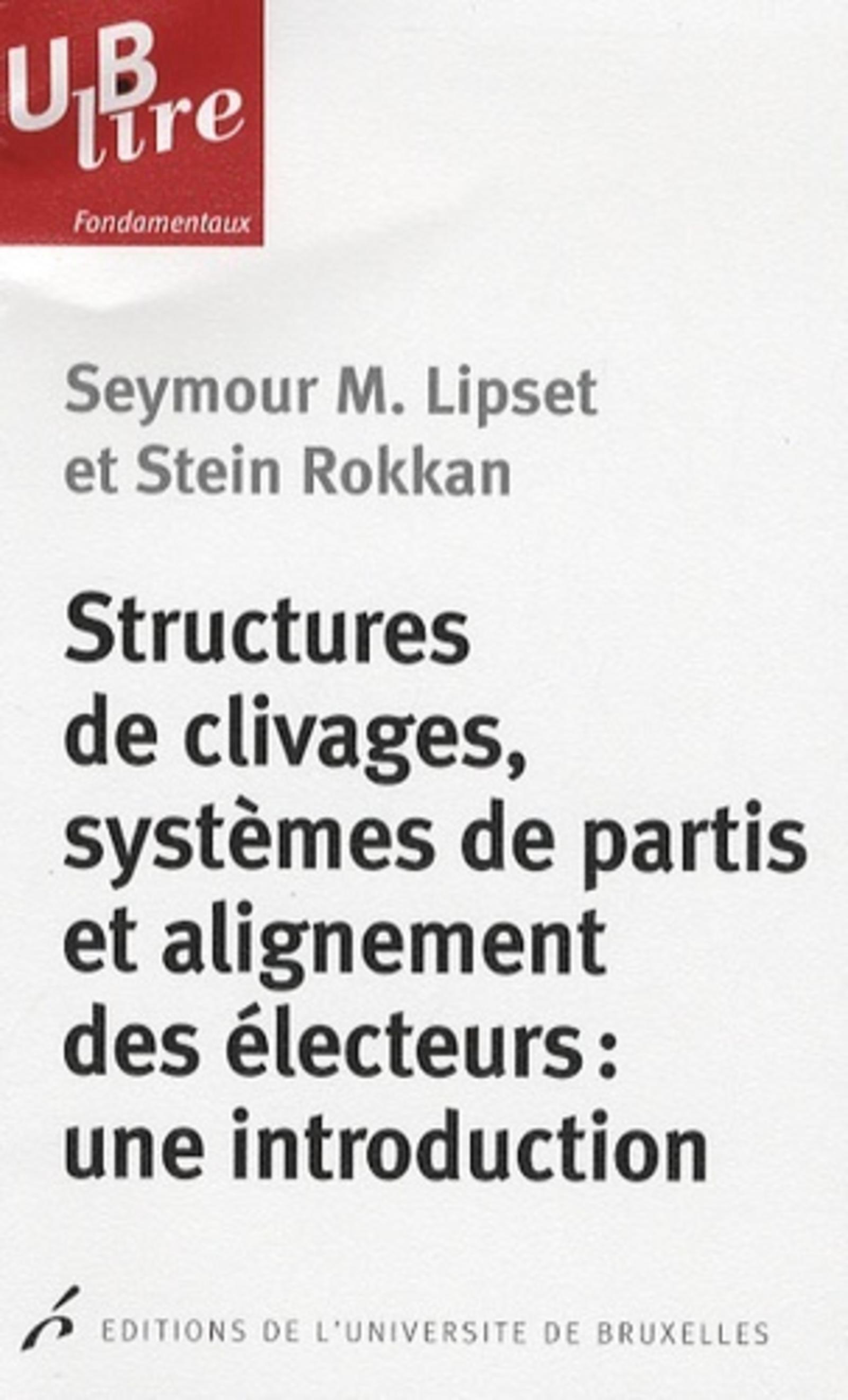 Structures de clivages, systèmes de partis et alignement des électeurs