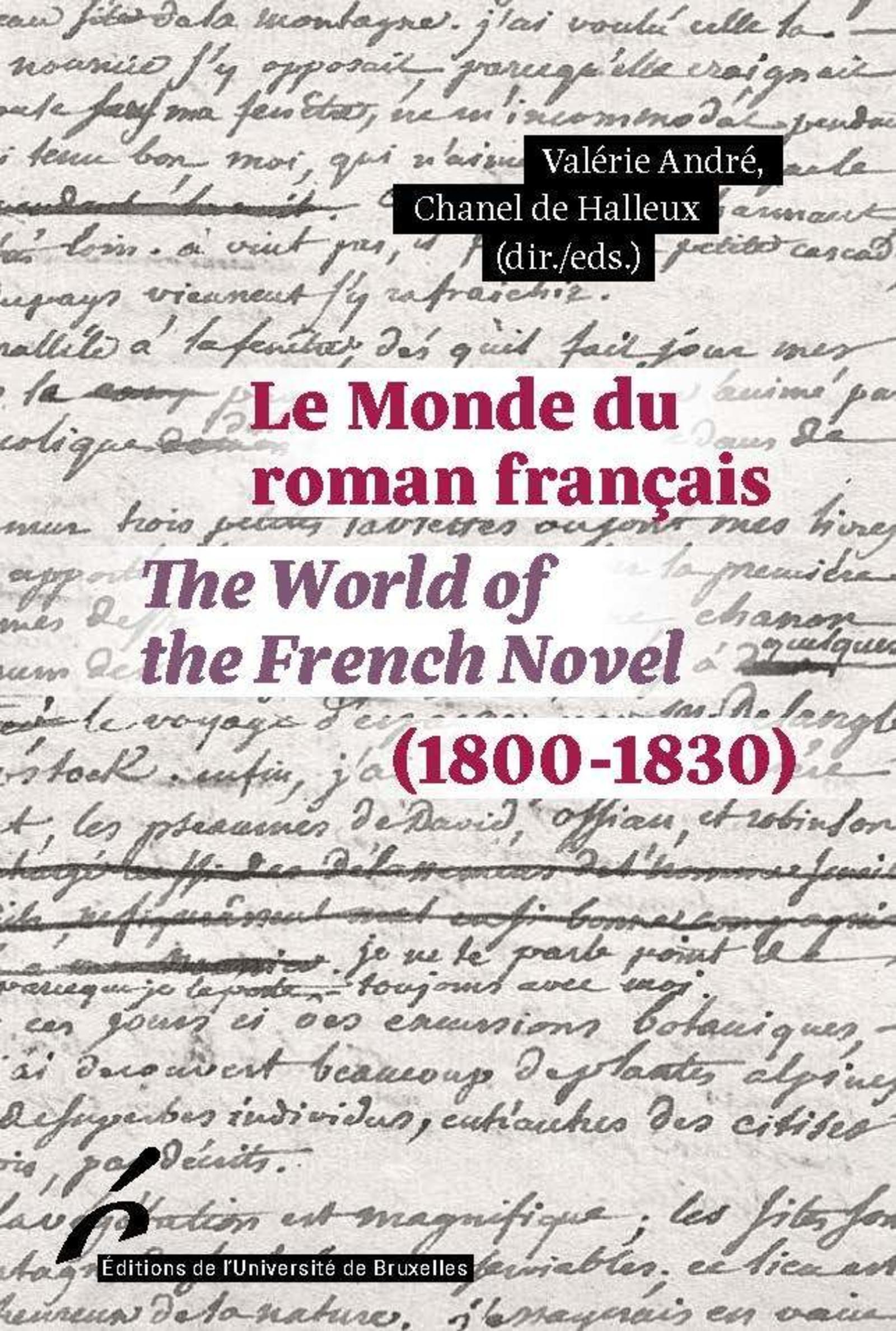 Le Monde du roman français (1800-1830) / The World of the French Novel (1800-1830)