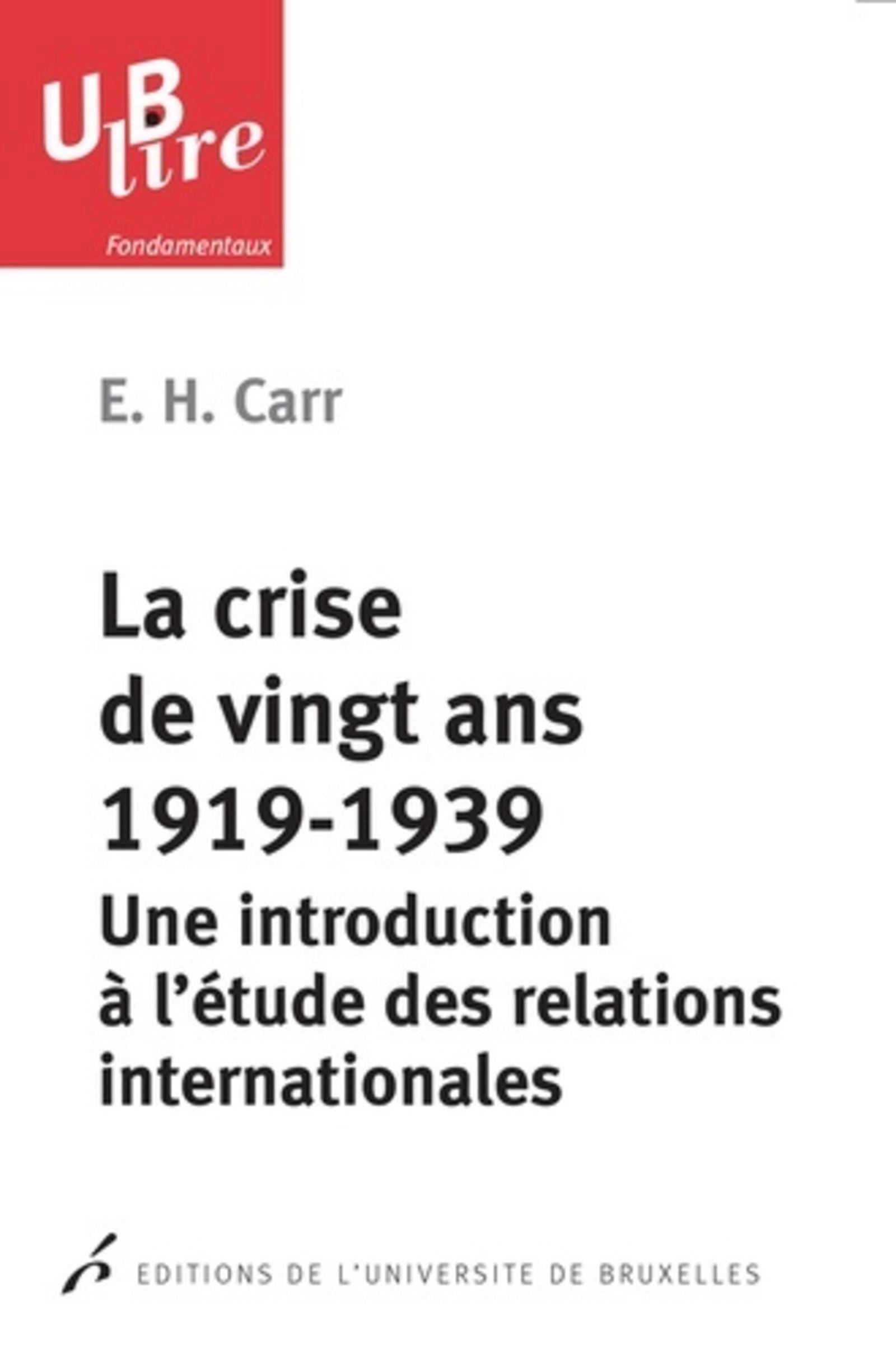La crise de vingt ans, 1919-1939