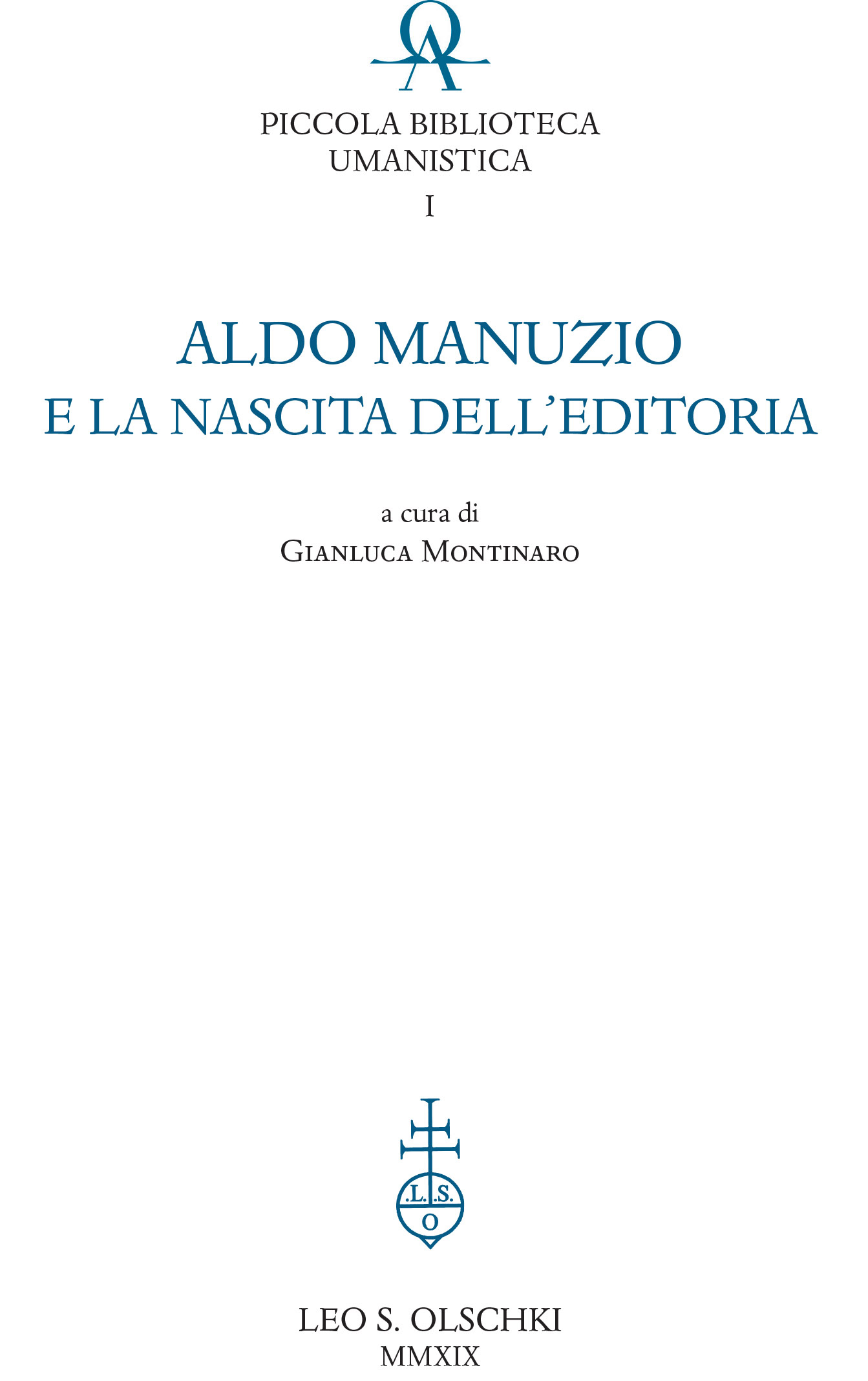 Aldo Manuzio e la nascitta dell'editoria