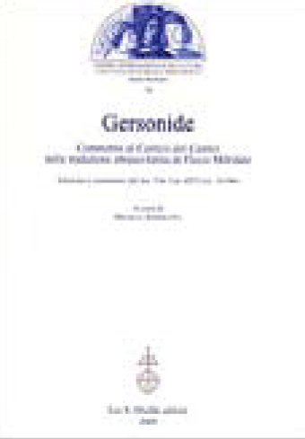 GERSONIDE. COMMENTO AL "CANTICO DEI CANTICI" NELLA TRADUZIONE EBRAICO-LATINA DI FLAVIO MITRIDATE
