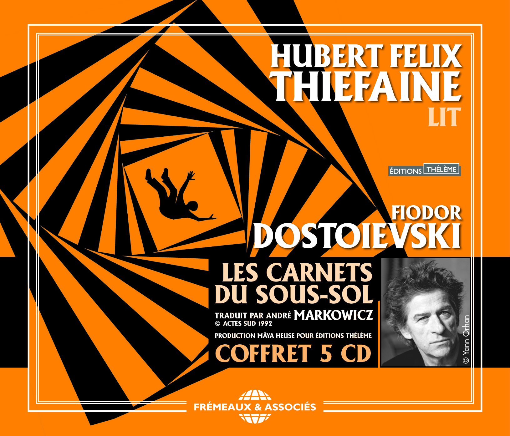 HUBERT FELIX THIEFAINE LIT LES CARNETS DU SOUS-SOL EN 5 CD AUDIO