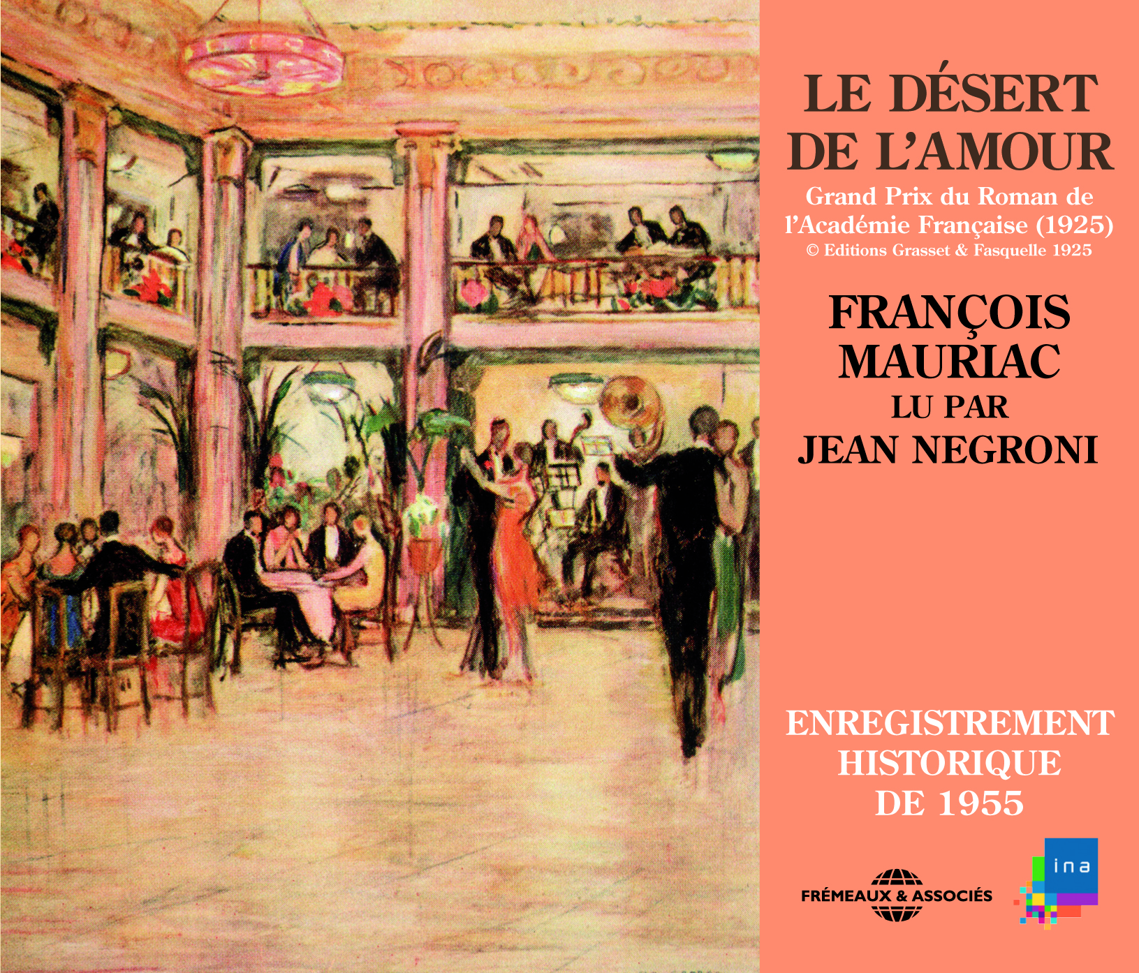 LE DESERT DE L AMOUR LU PAR JEAN NEGRONI EN 1956