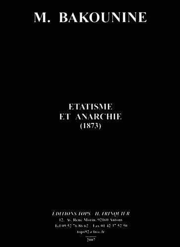 Etatisme et anarchie (NED 2018)