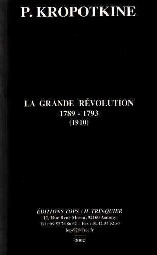 La Grande révolution 1789-1793 (1910)