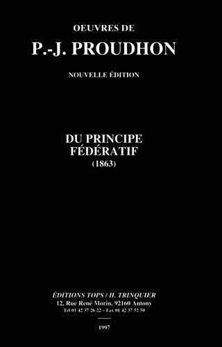 Du principe fédératif