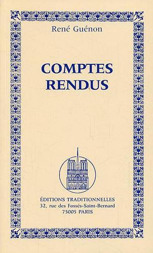 COMPTESRENDUS  RENé GUENON