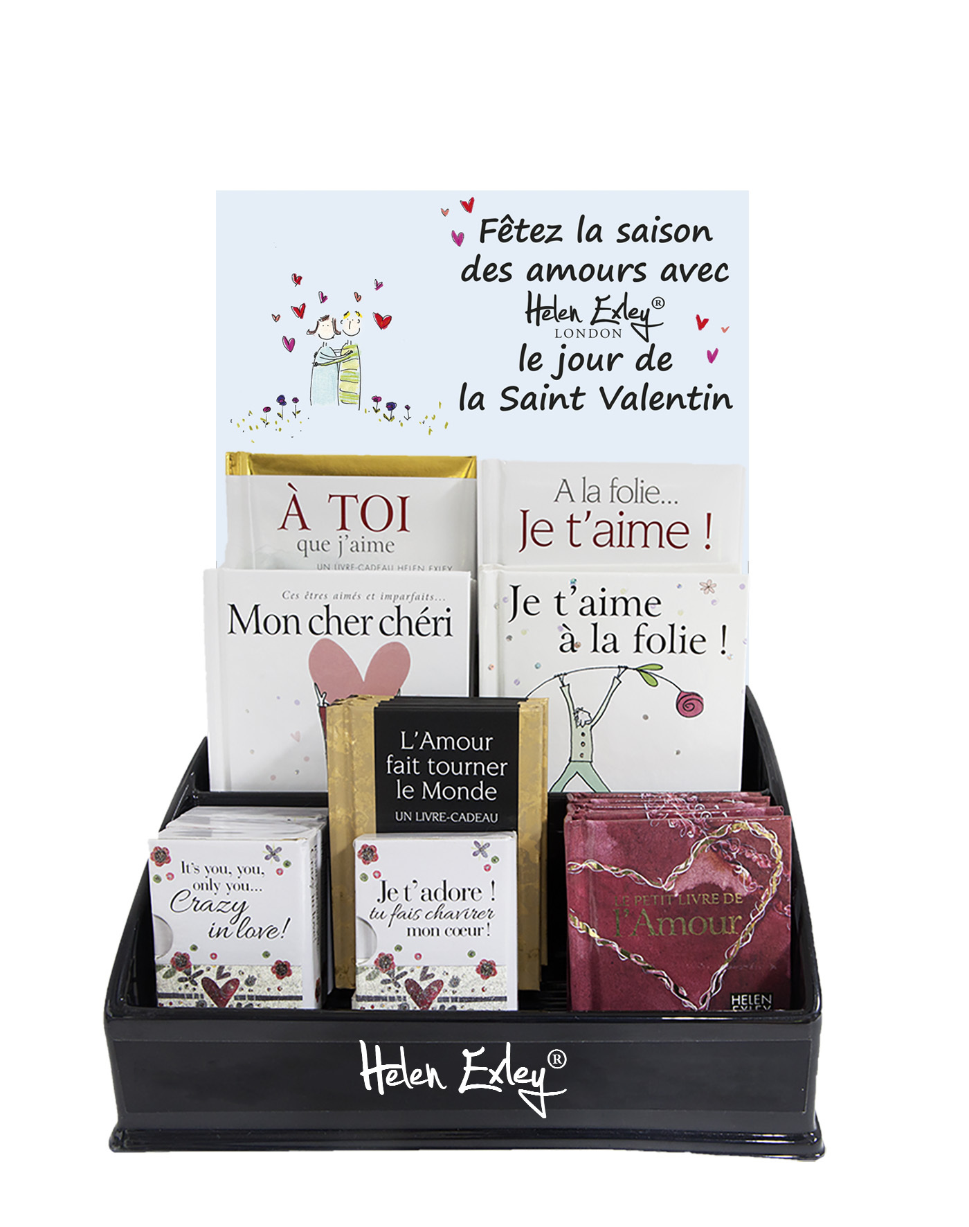 presentoir st valentin 2017 23 volumes + 2 gratuits
