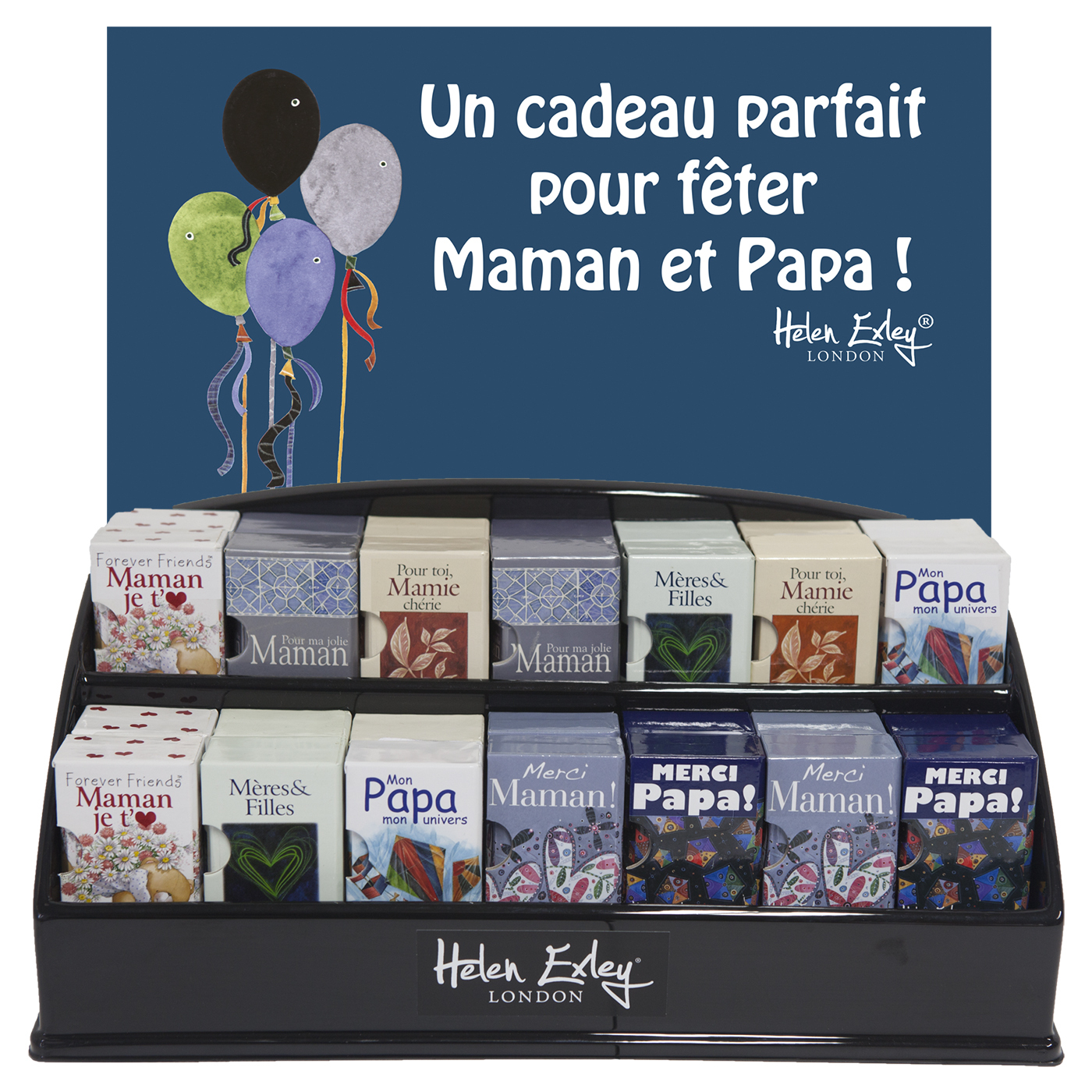 presentoir minibox fetes meres-peres 26+2 volumes 2017