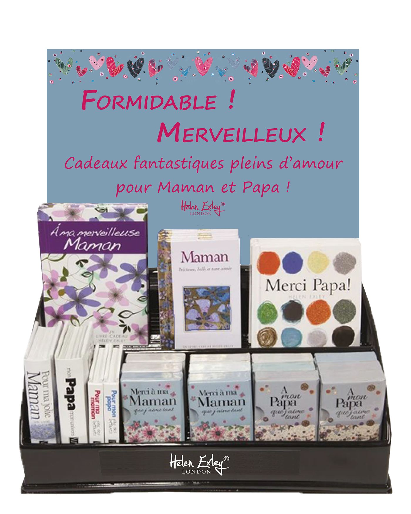 presentoir fetes meres peres 25+2 volumes 2017