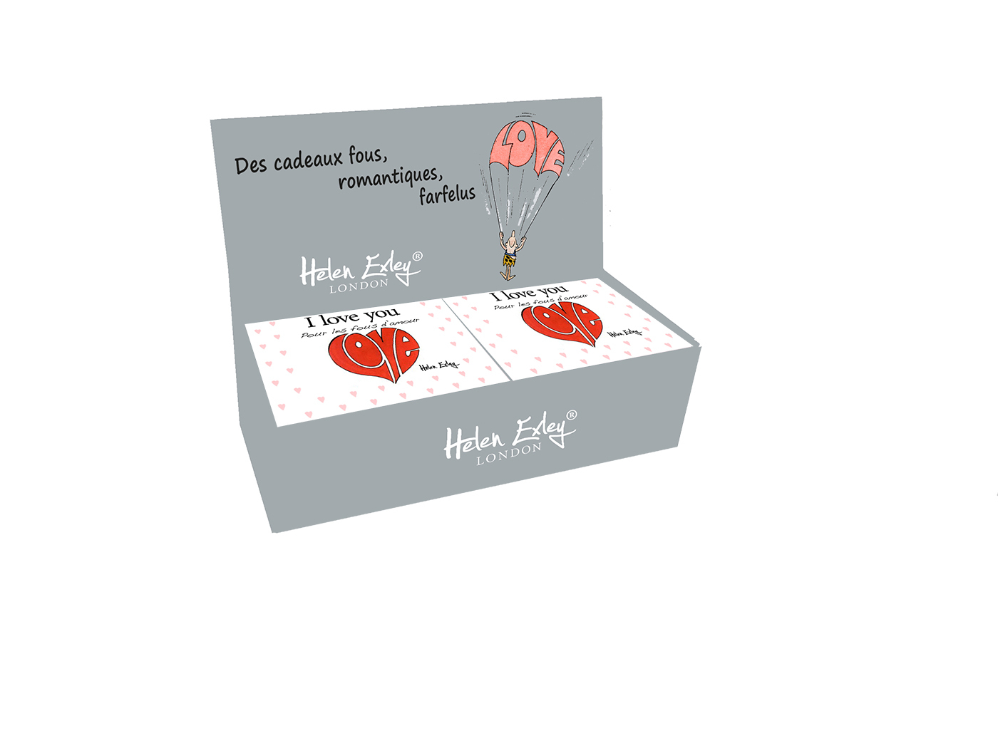 presentoir i love you - 8 volumes