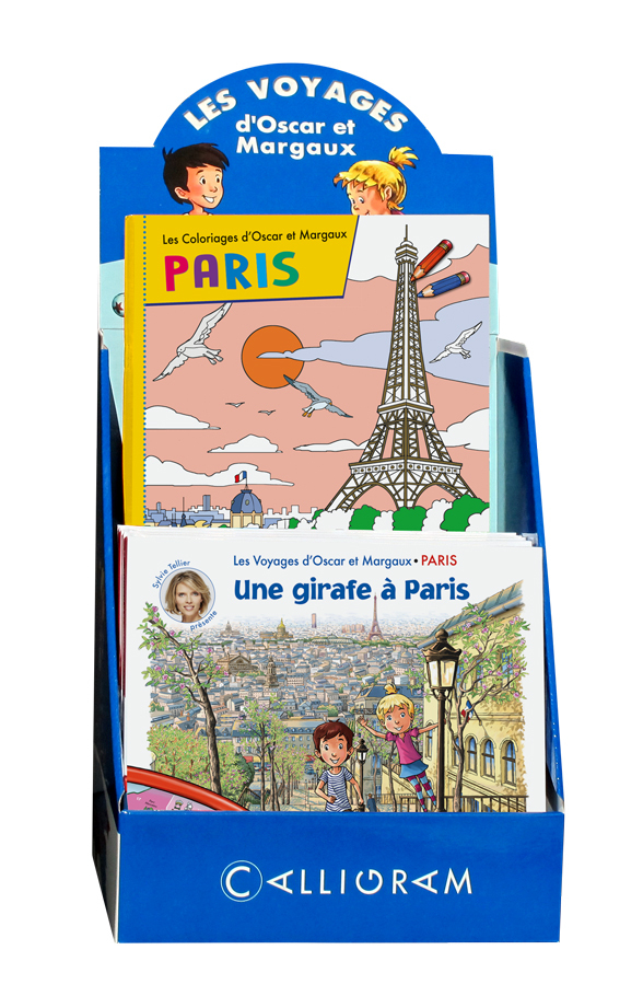 Présentoir S22 18 ex Paris : 6 livres + 12 coloriages