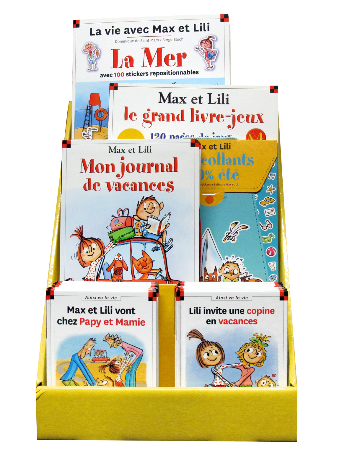 Présentoir A3 table multi produits spécial été 2018 Max et Lili