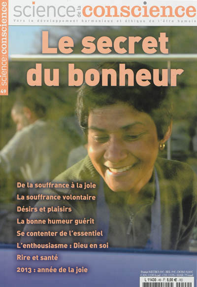 SCIENCE DE LA CONSCIENCE , LE SECRET DU BONHEUR