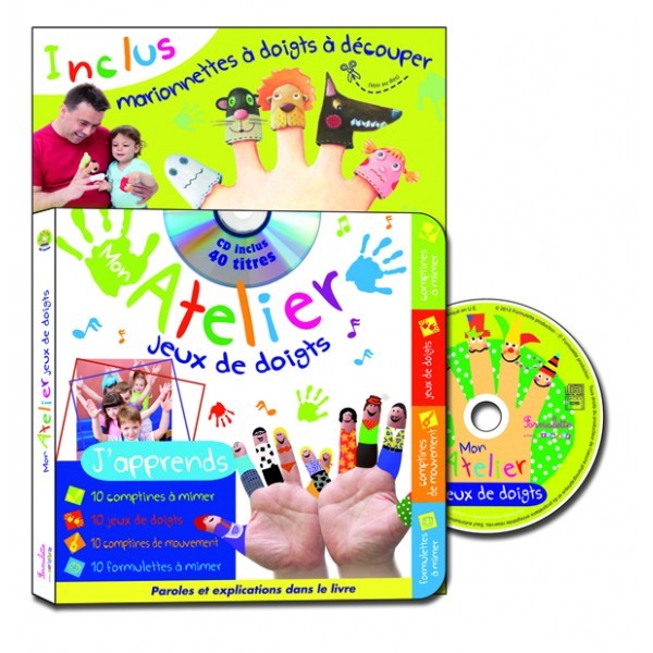 Mon atelier jeux de doigts - Livre + CD
