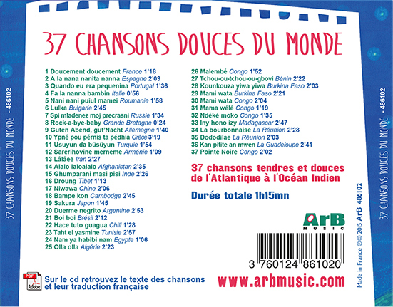 37 CHANSONS DOUCES DU MONDE - ARB