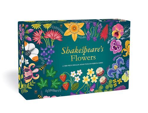 Shakespeare's Flowers:  A 1000-Piece Circular Jigsaw Puzzle /anglais