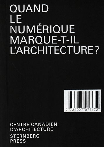 Quand le numérique marque-t-il l'architecture ?