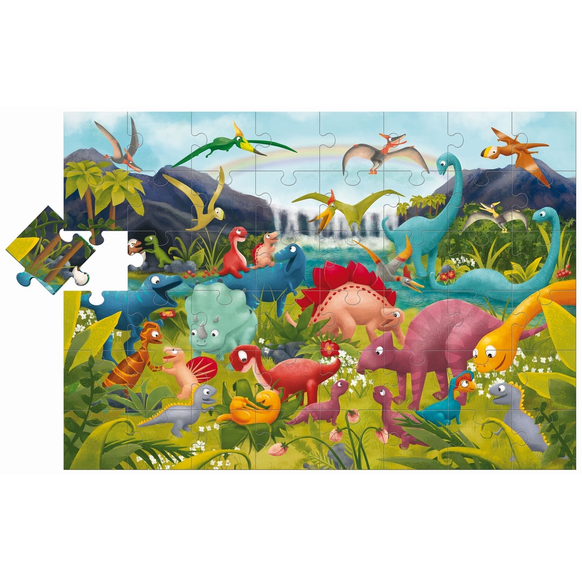 Giant puzzle dinosaures