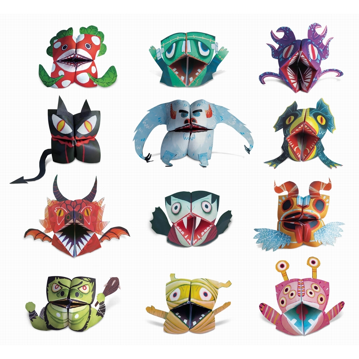 Easy origami monstres