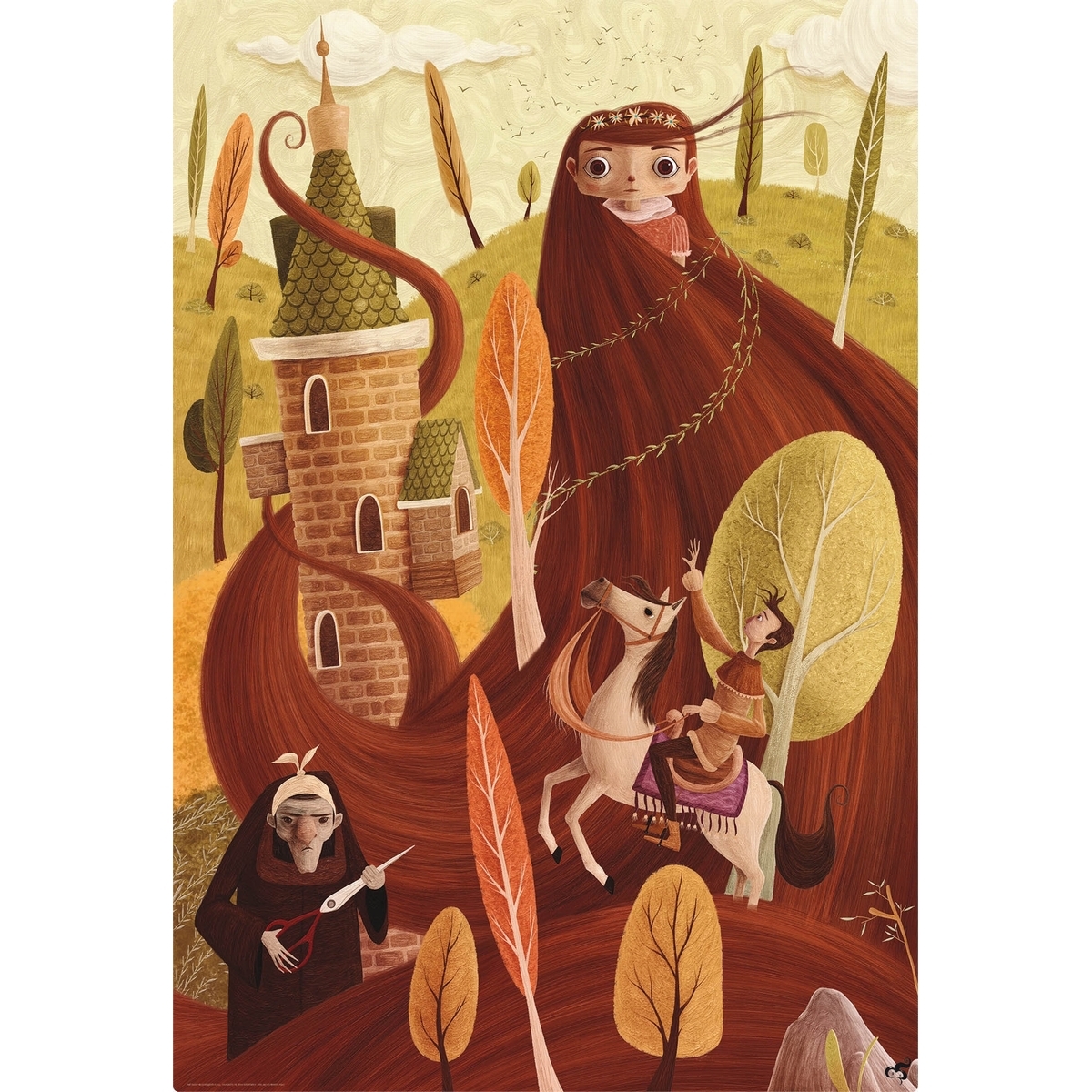 Giant puzzle Rapunzel