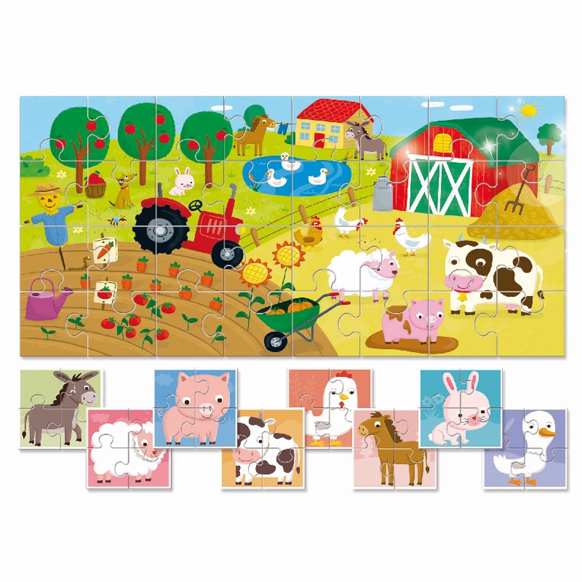 Baby puzzle ferme