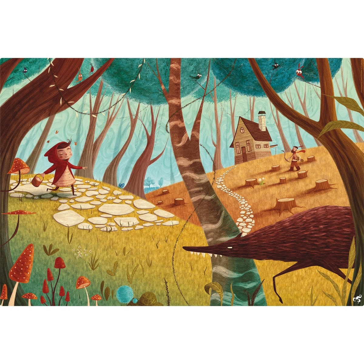 Giant puzzle Chaperon Rouge