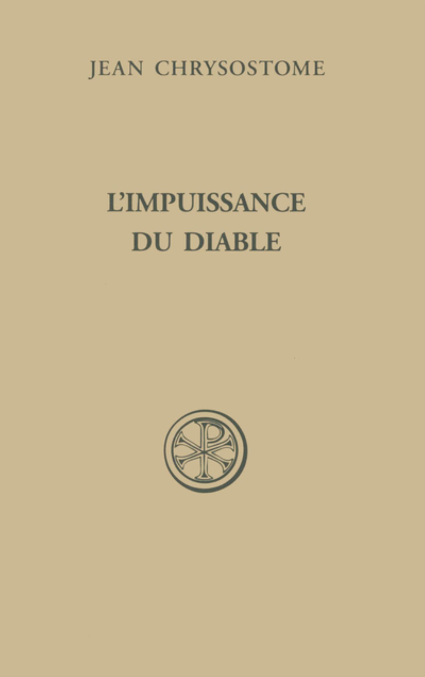 SC 560 HOMELIES SUR L'IMPUISSANCE DU DIABLE