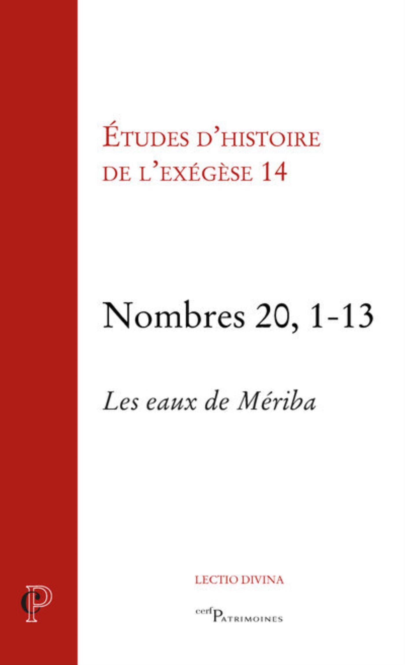 NOMBRES 20, 1-13 - LES EAUX DE MERIBA