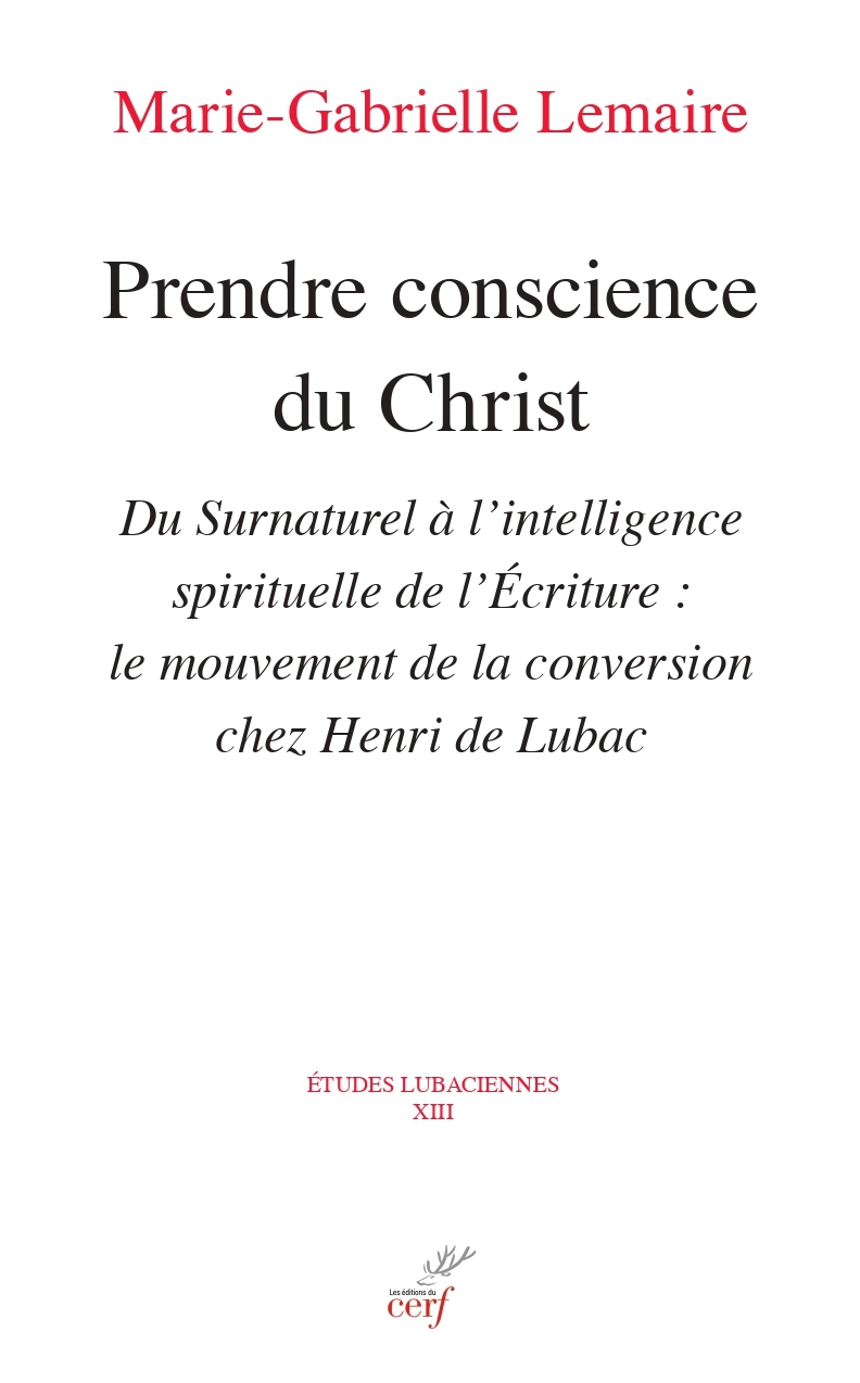 PRENDRE CONSCIENCE DU CHRIST