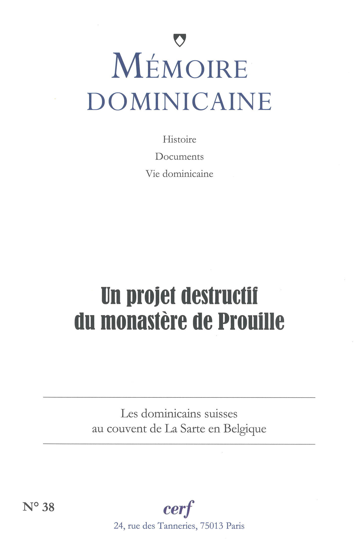 Mémoire dominicaine n 38
