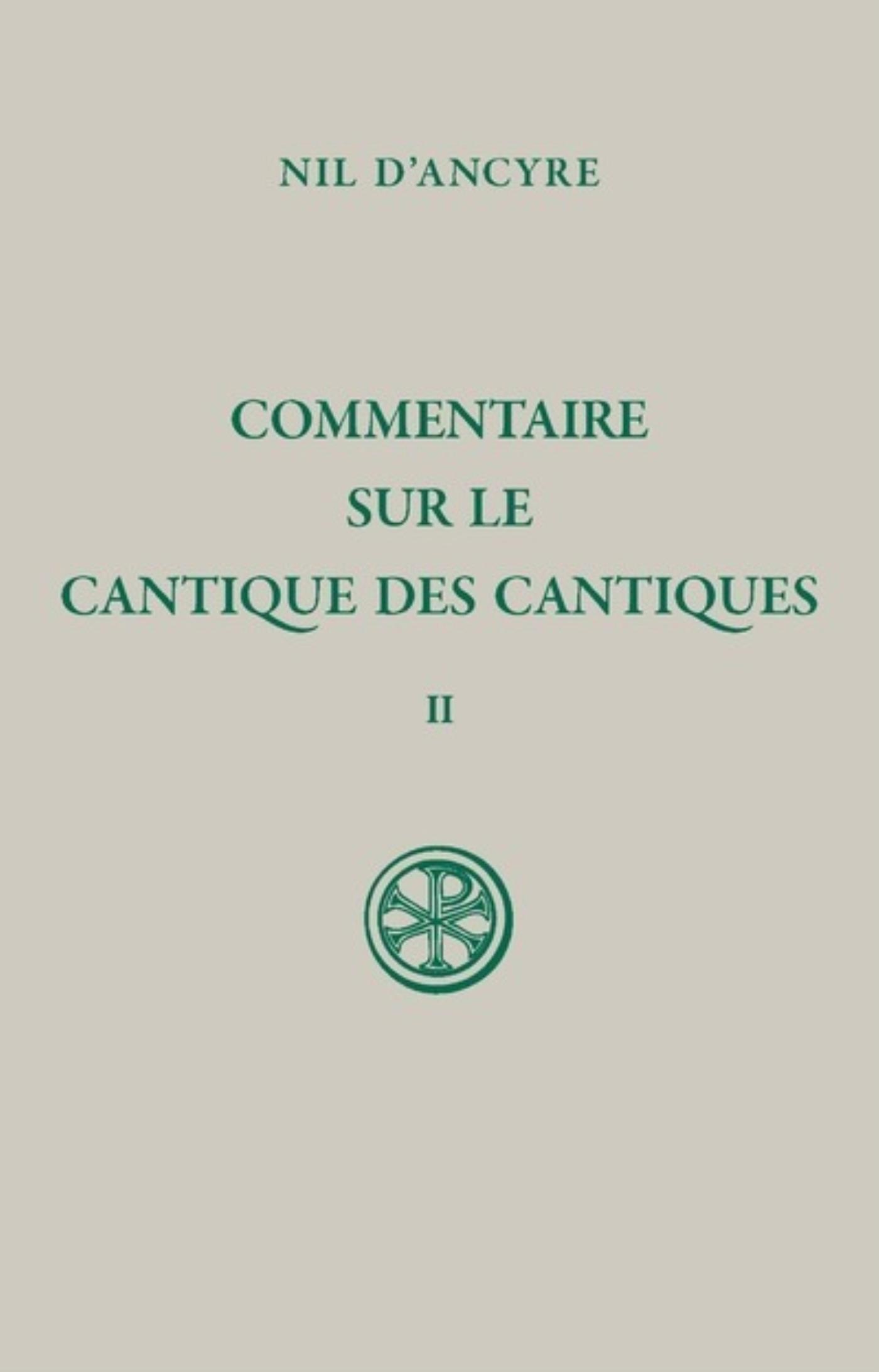 SC 623 COMMENTAIRE SUR LE CANTIQUE DES CANTIQUES - TOME 2