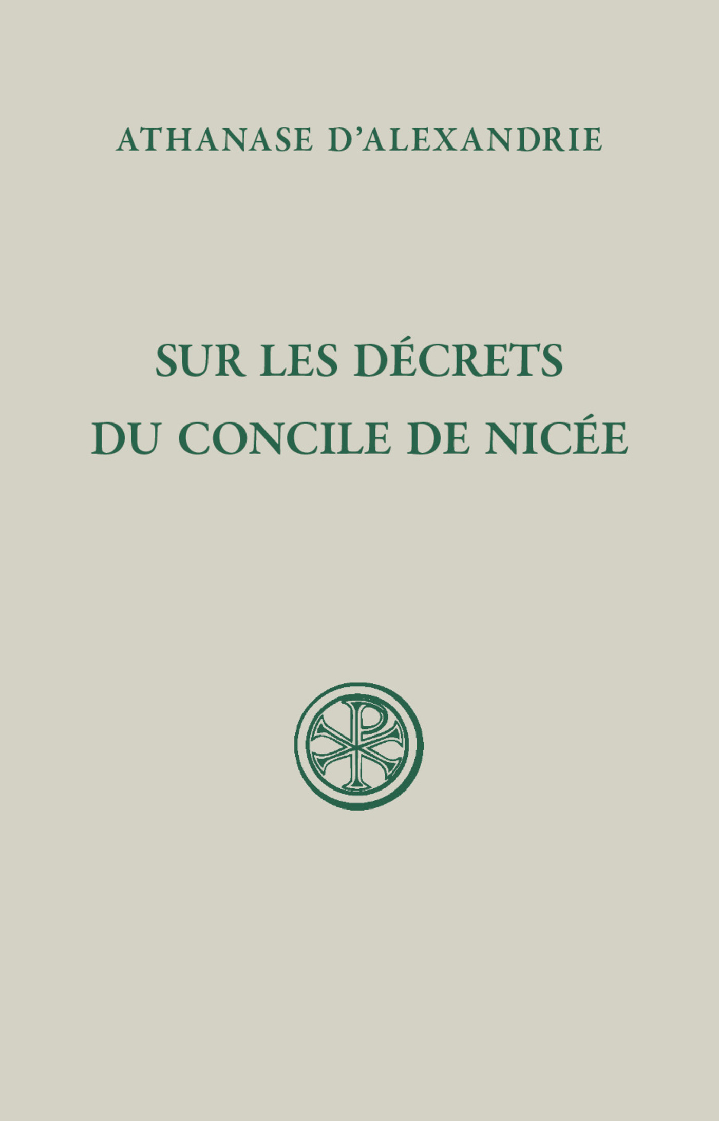 SC 649 - Sur les décrets du concile de Nicée