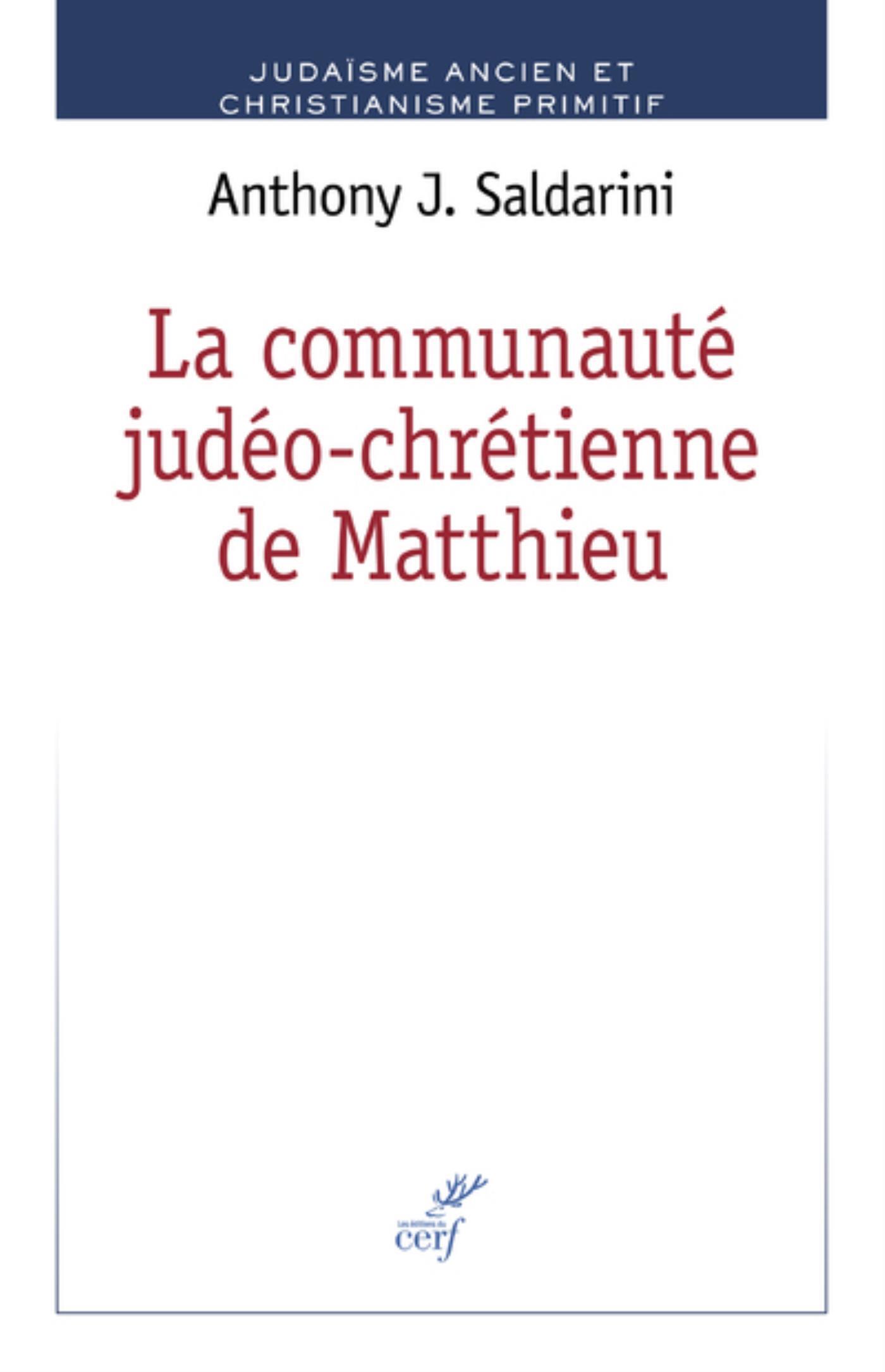 LA COMMUNAUTE JUDEO-CHRETIENNE DE MATTHIEU