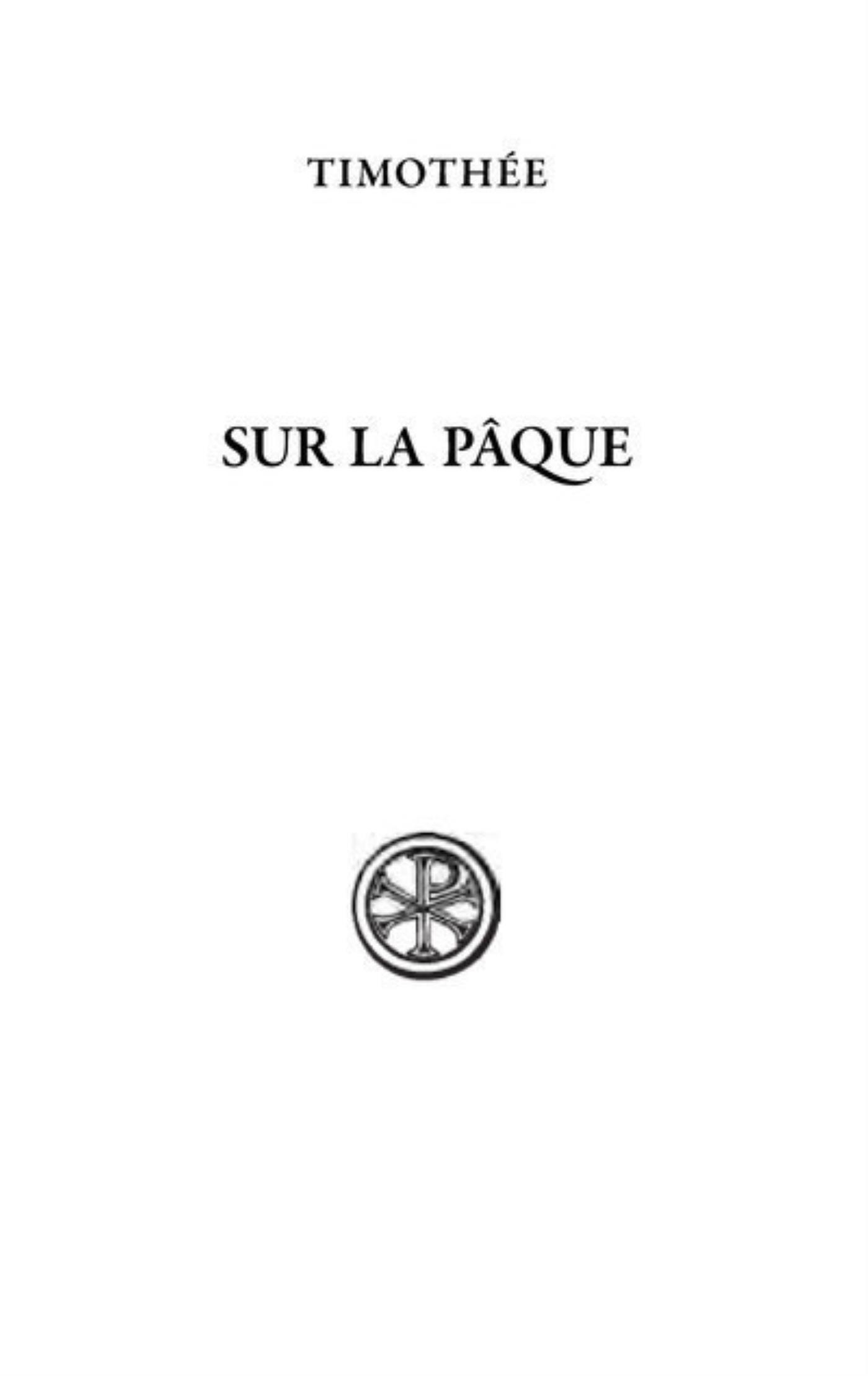 SC 604 - SUR LA PAQUE