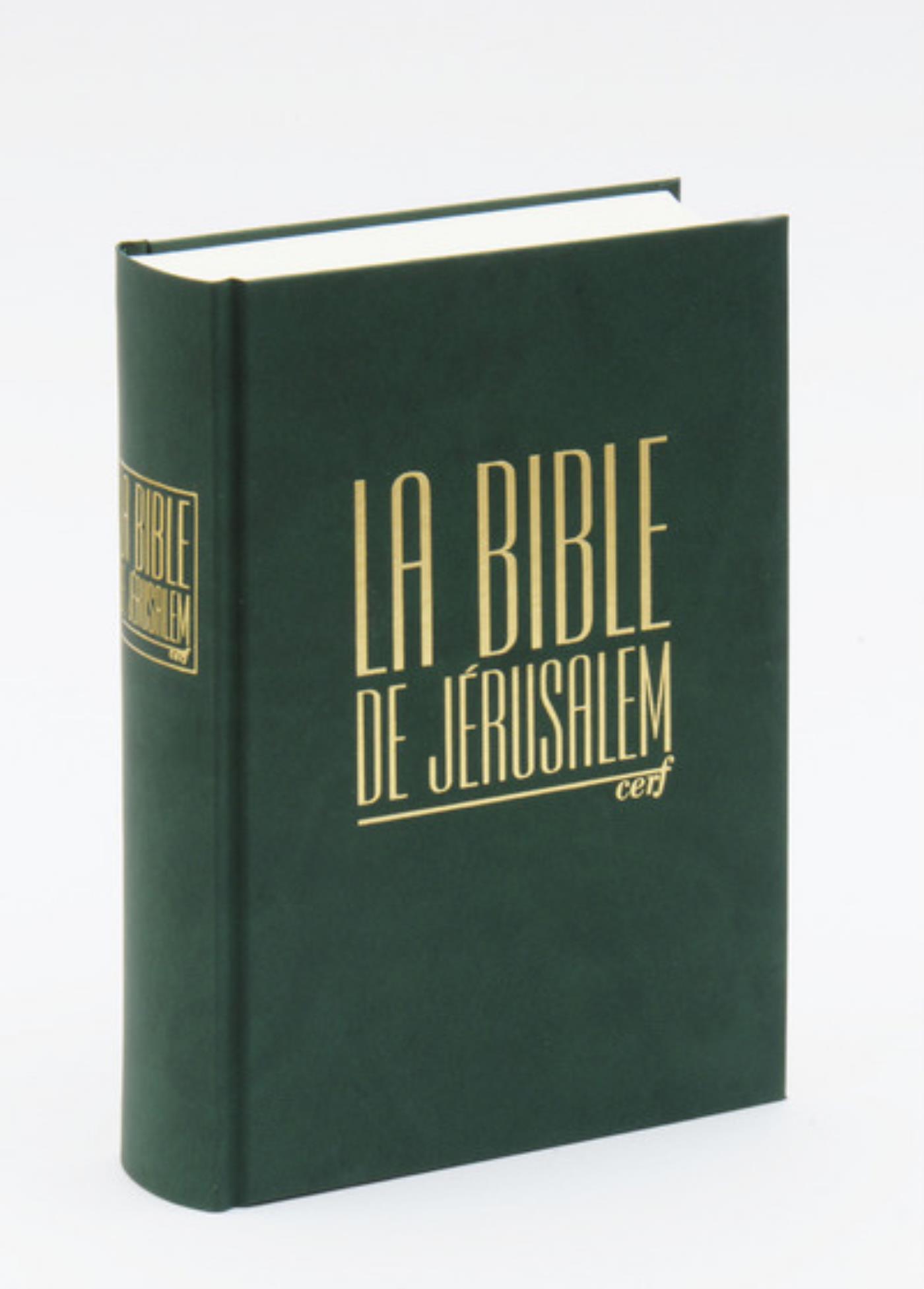 LA BIBLE DE JERUSALEM - COMPACTE RELIEE VERTE