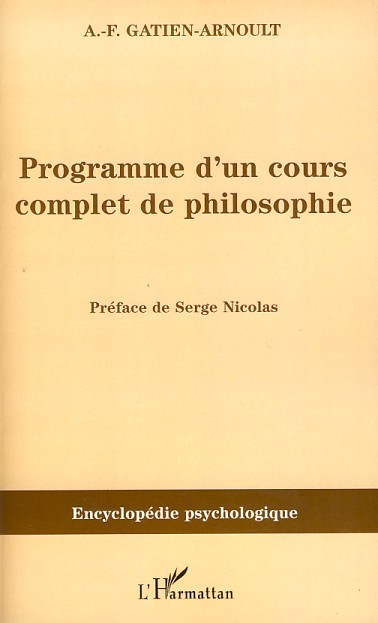 Programme d'un cours complet de philosophie