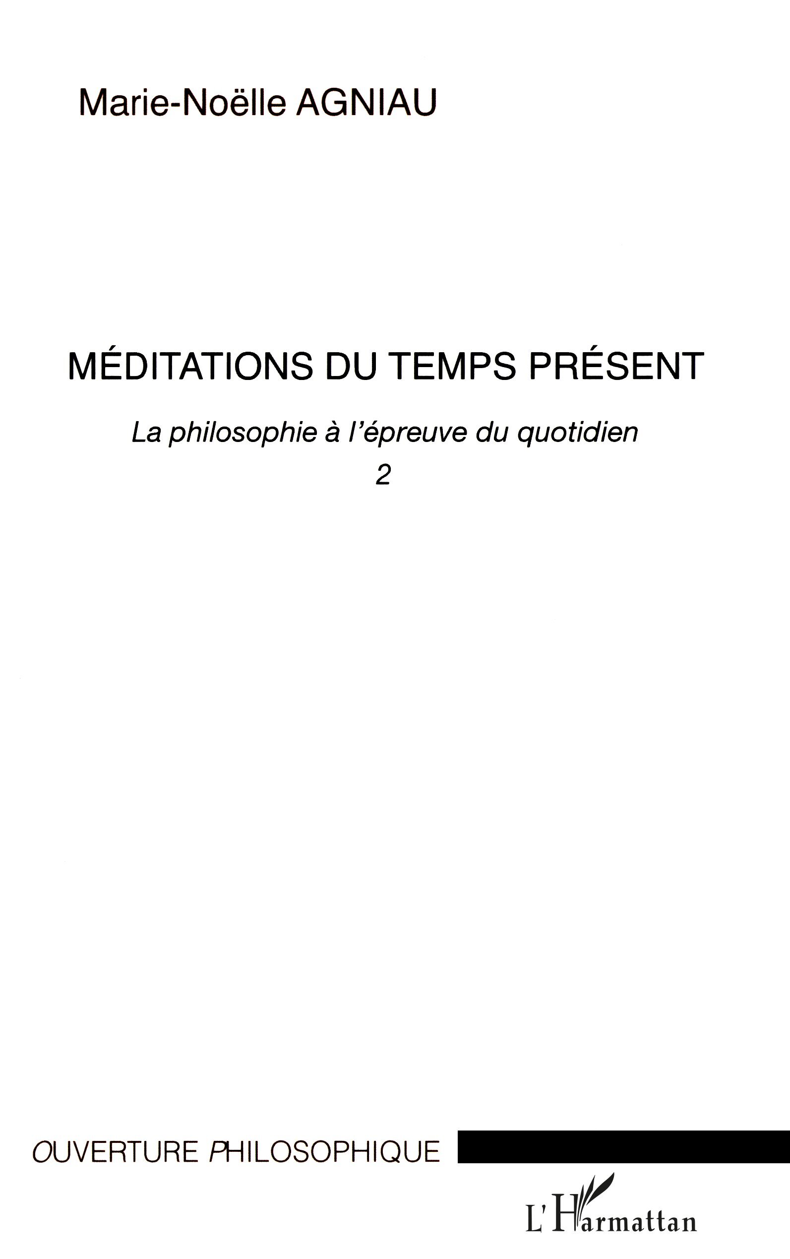 Méditations du temps présent
