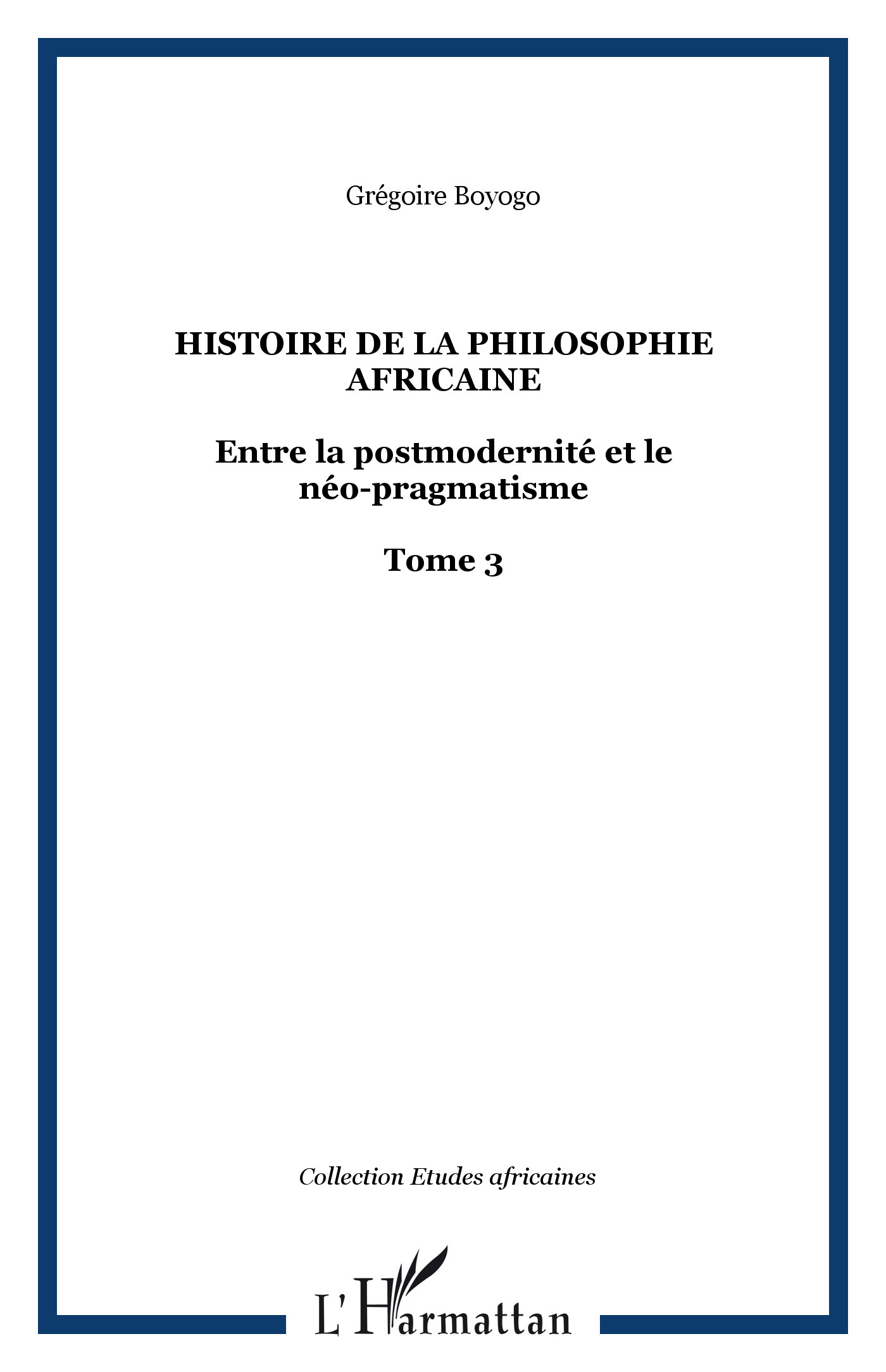 Histoire de la philosophie africaine