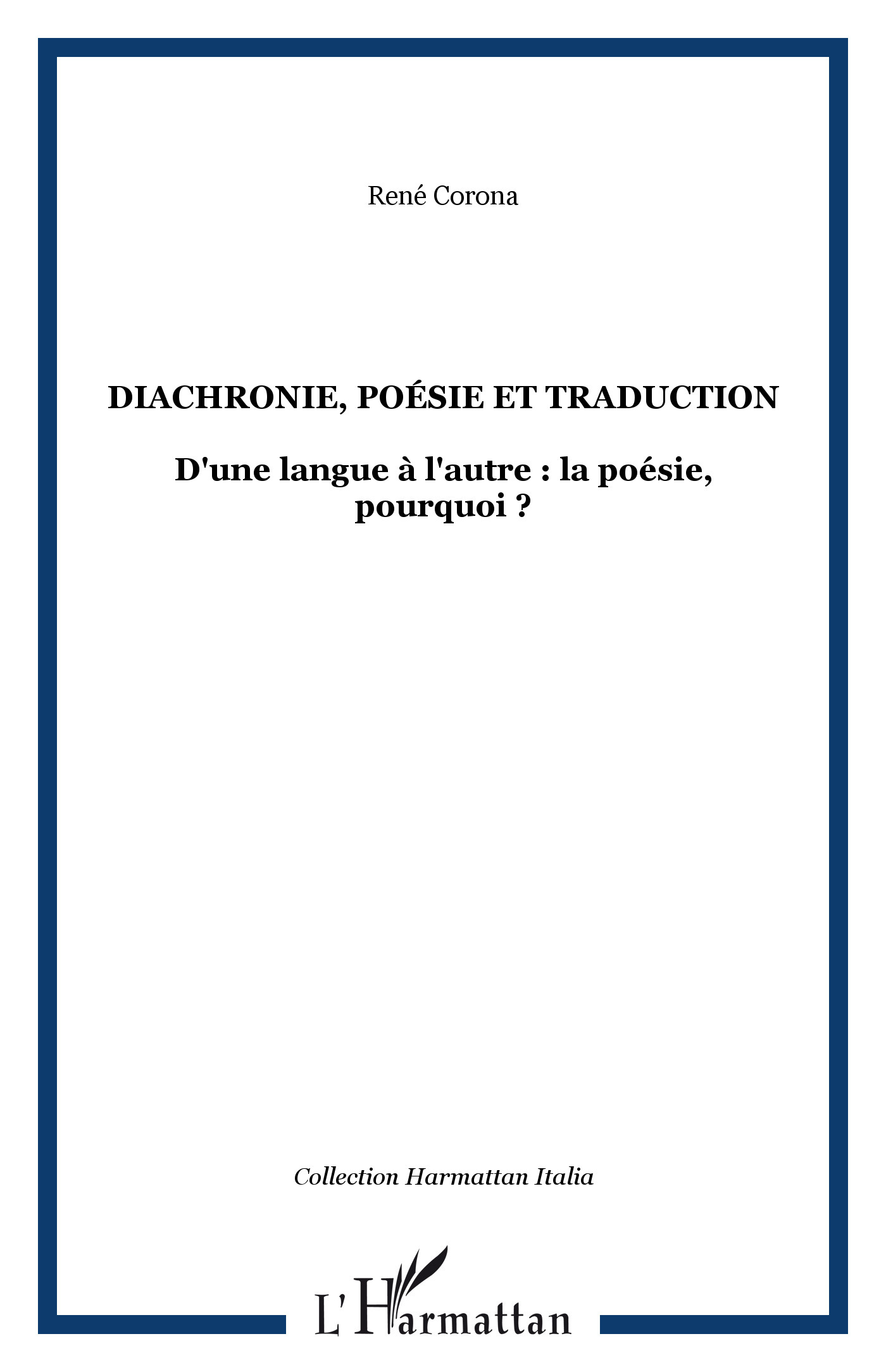 Diachronie, poésie et traduction