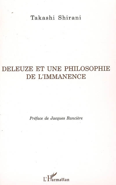 Deleuze et une philosophie de l'immanence
