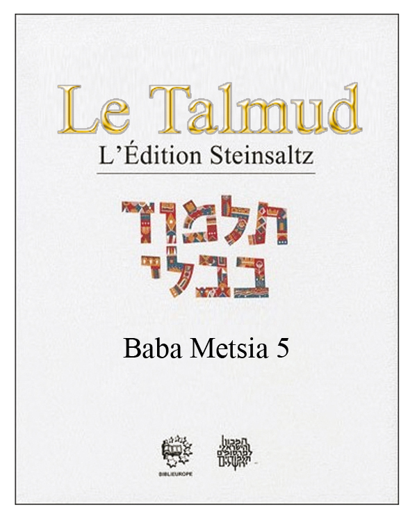 LE TALMUD T XII - BABA METSIA 5