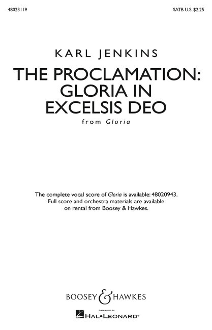 The Proclamation: Gloria in Excelsis Deo