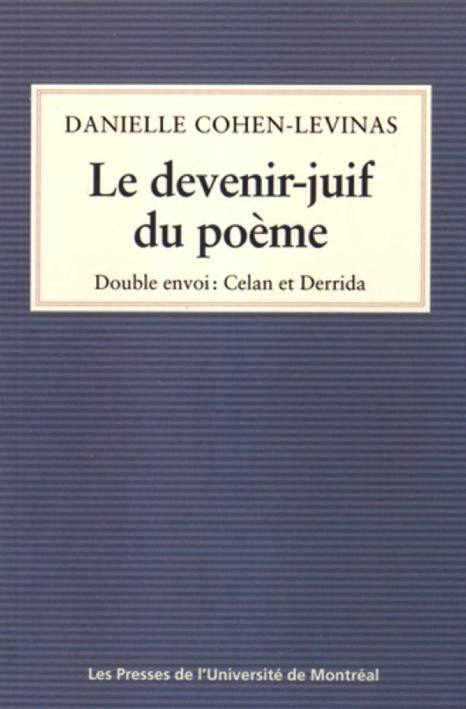 Le devenir-juif du poème
