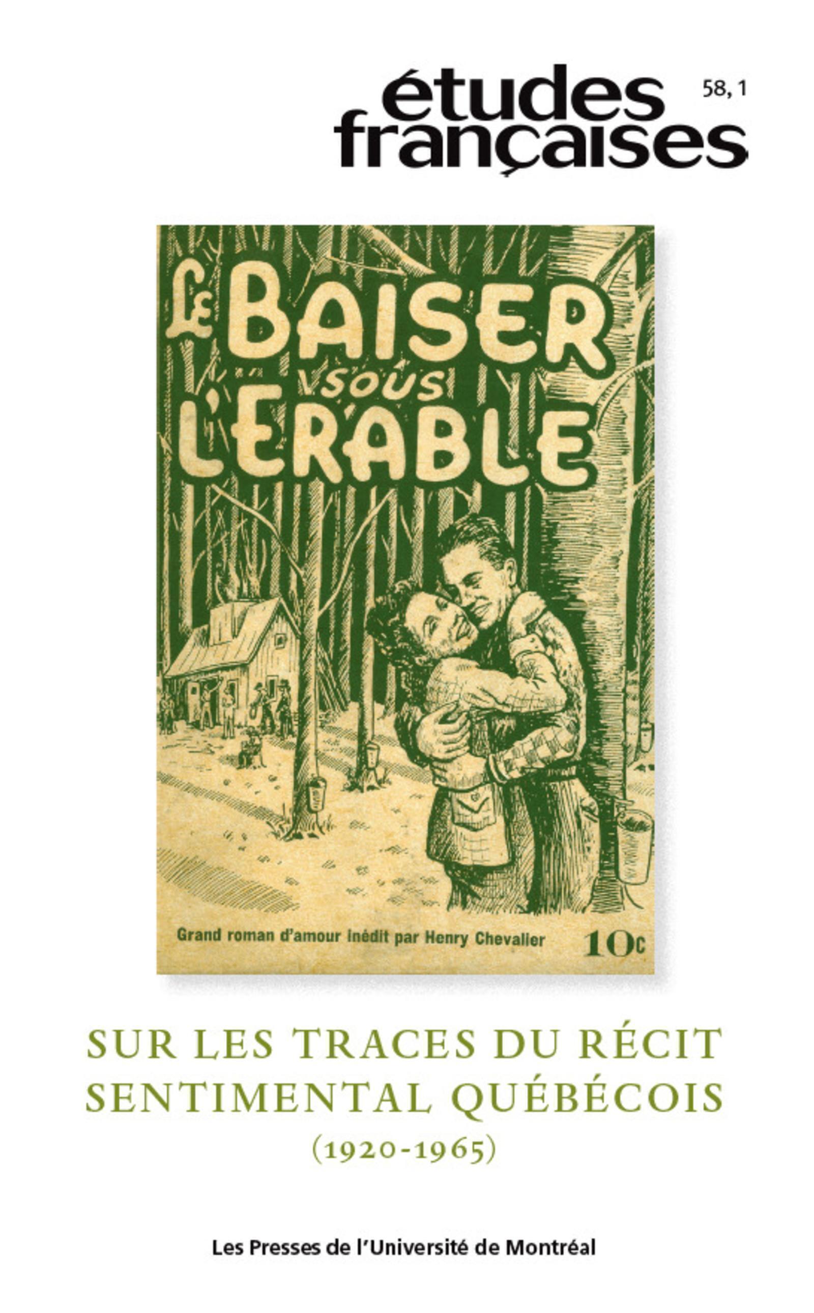 Études françaises, v. 58, no 1