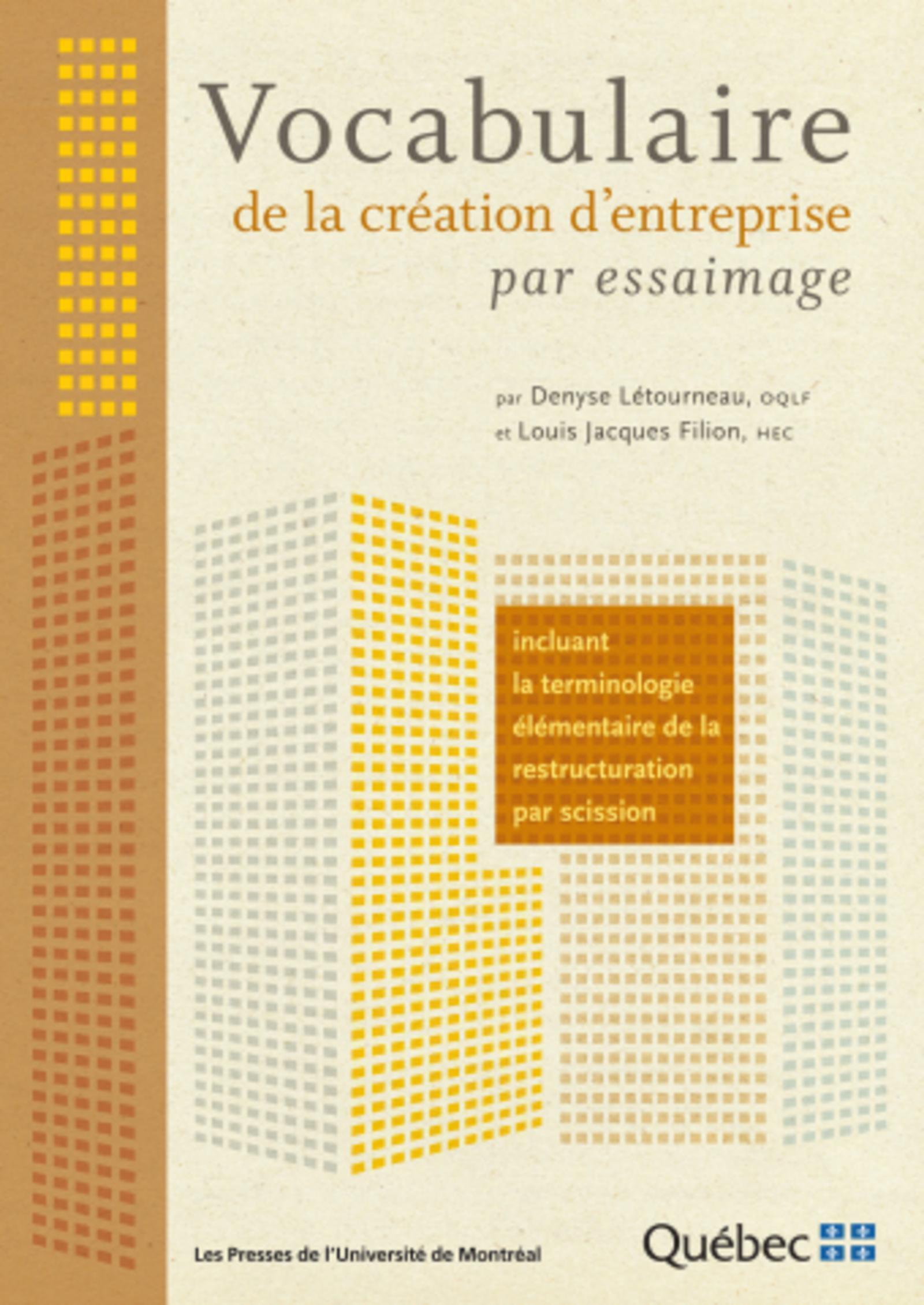 Vocabulaire de la création d'entreprise par essaimage