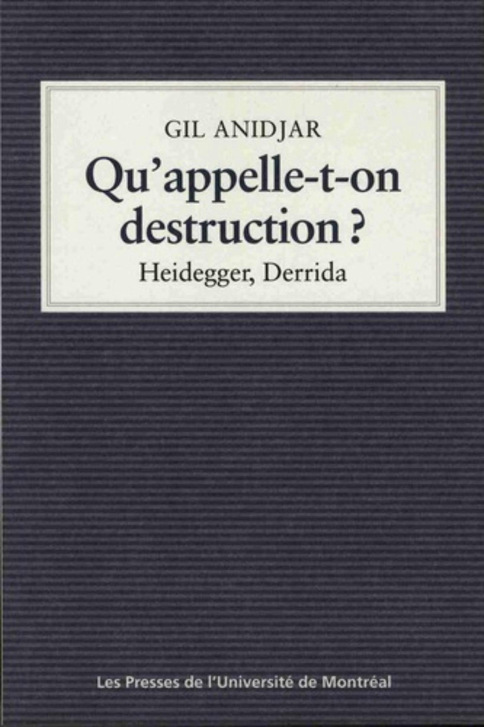 Qu'appelle-t-on destruction ?