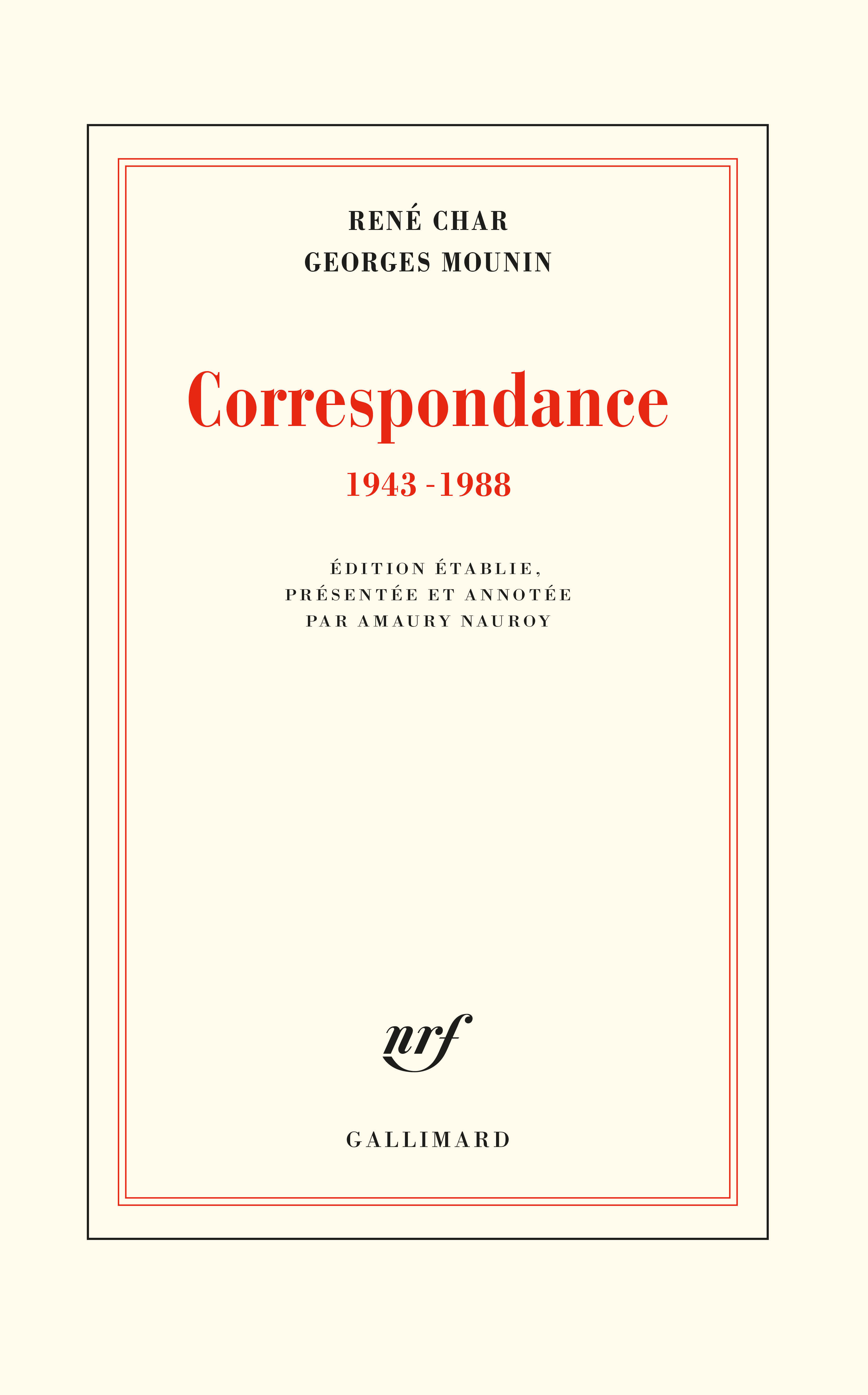 Correspondance