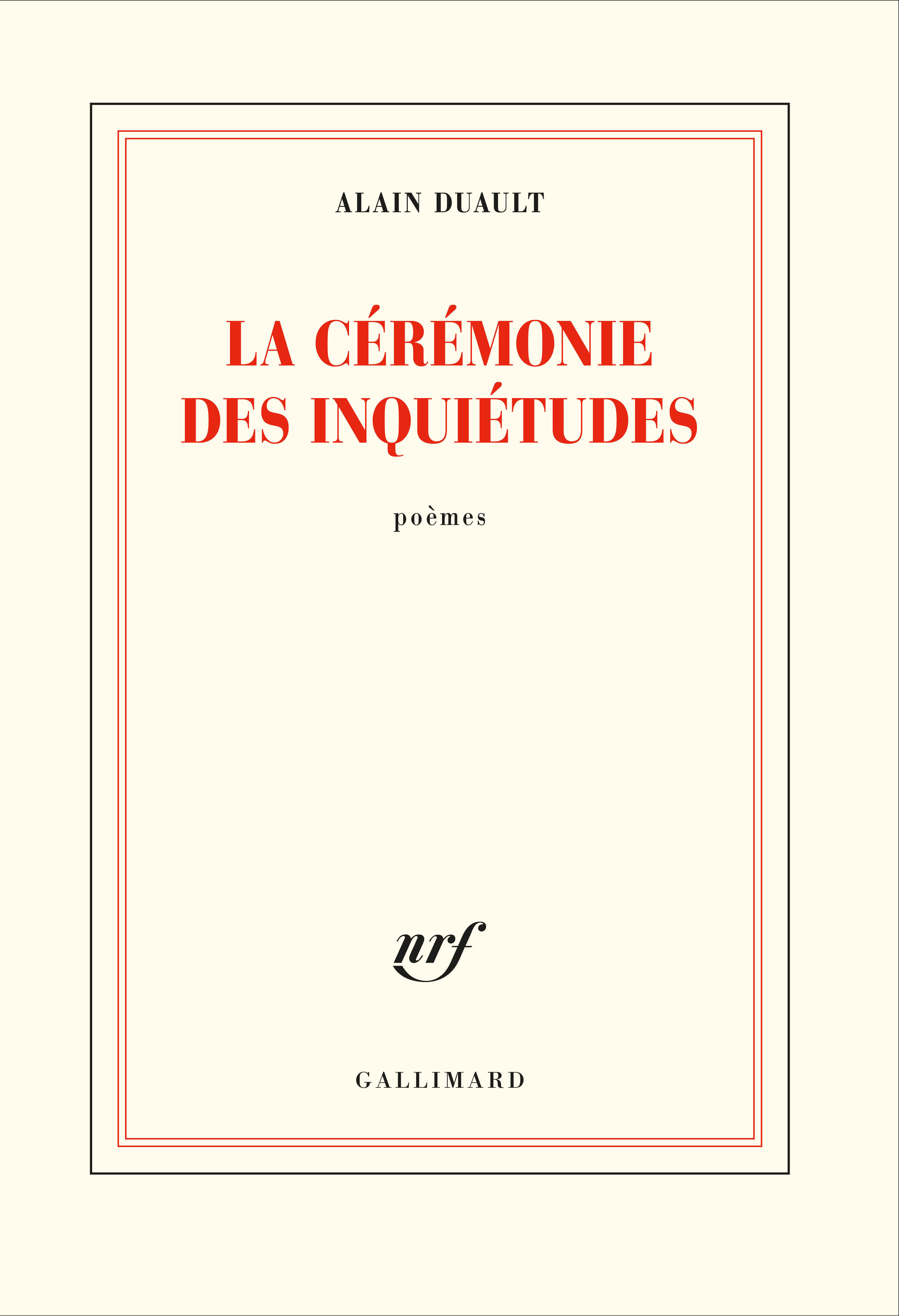 La cérémonie des inquiétudes